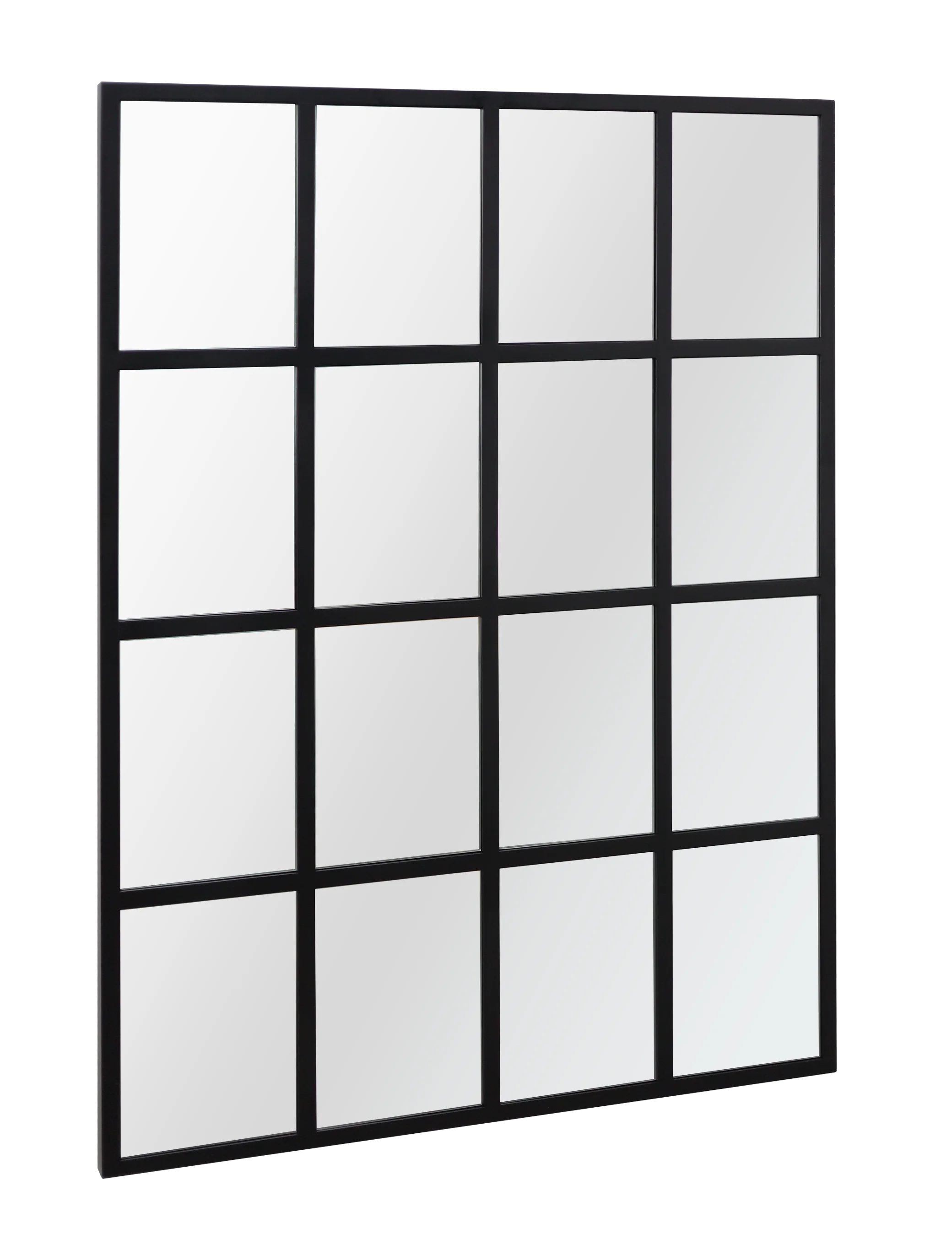 Multipanel Wooden Mirror Distressed Window Hang Horizontal Or Vertical