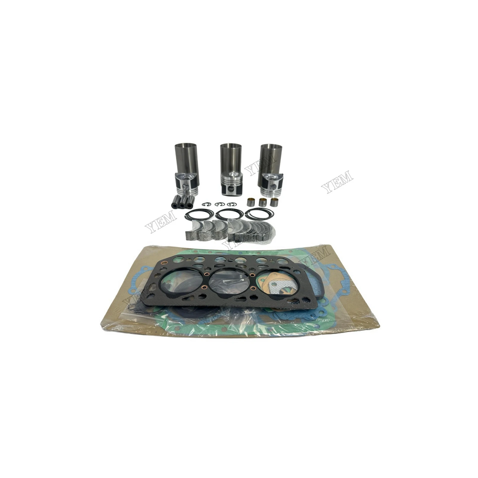 Overhaul Kit With Bearing Set Compatible for Mitsubishi K3E Replacement Genuine Engine Parts