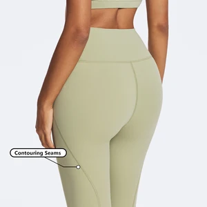 Factory Lady Compression Fit Gym Sports Leggings High Waist Booty Fitness Leggings for Women Workout Buttery Soft Yoga Leggings