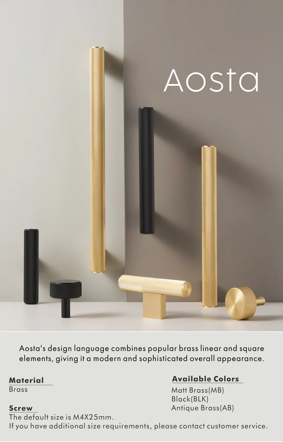 Nurlin Solid Brass New Linear Cabinet Knobs Long T-bar Furniture ...