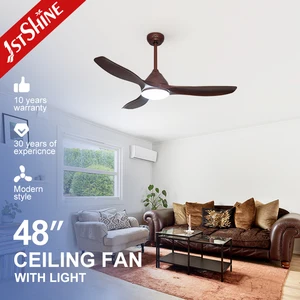1stshine Ceiling Fan Hot Model Simple Energy Saving DC Motor 6 Speeds ABS Blades Ceiling Fan with Light