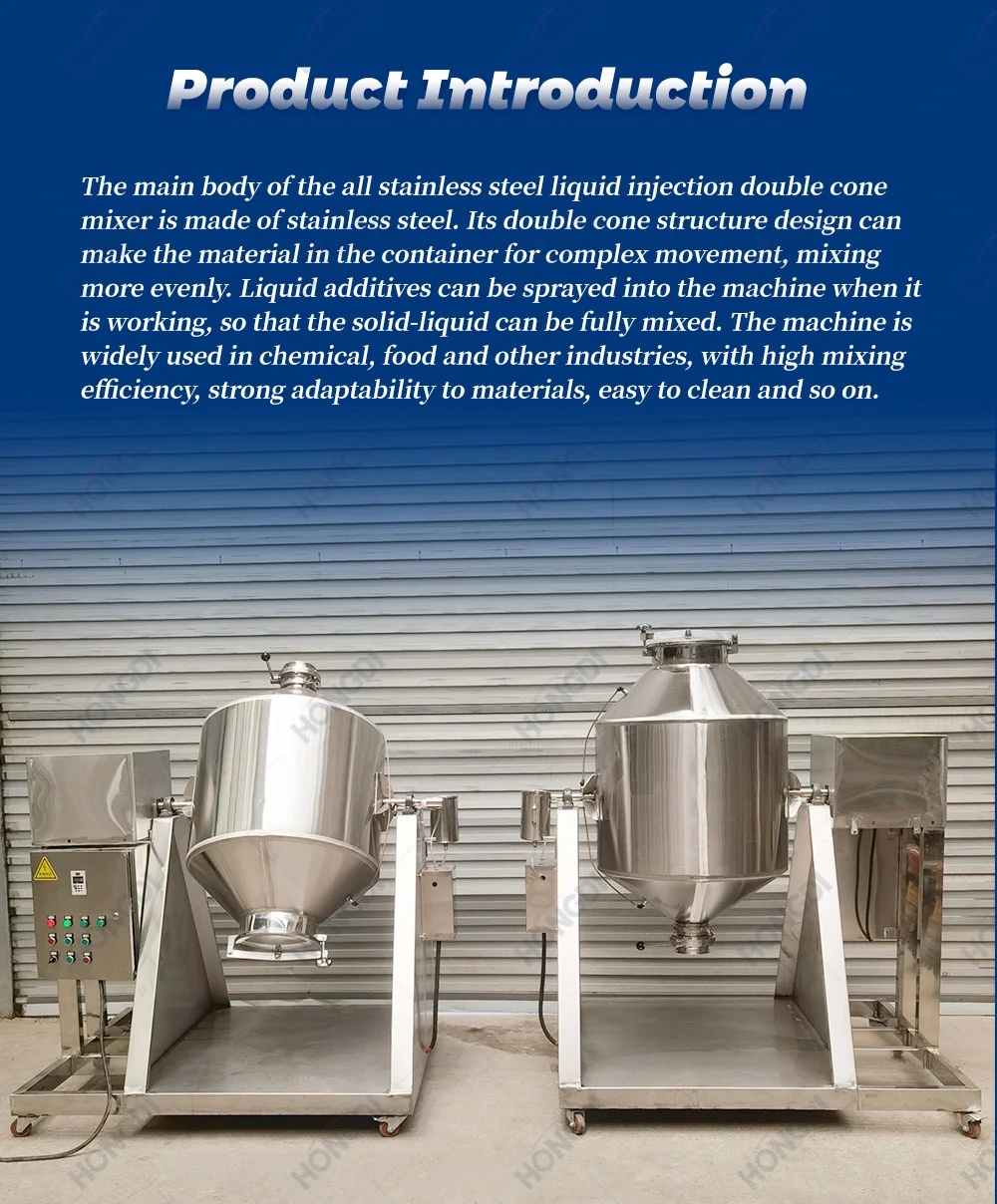 Double Cone Mixer Automatic Mixer Stainless Steel Chemical Food ...