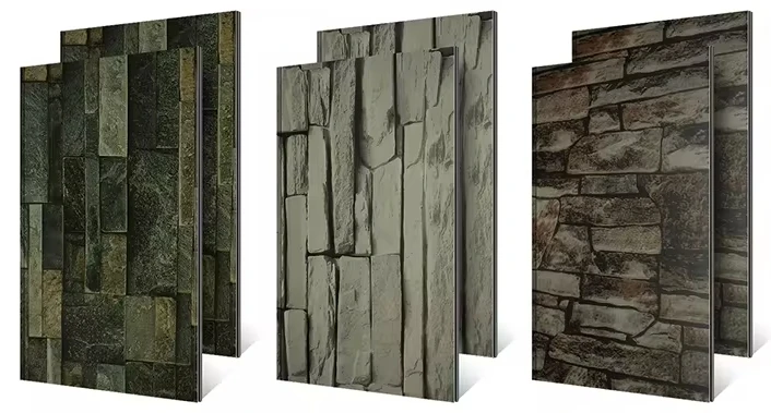 Decorative Exterior Wall Cladding Sandwich Panels Machinery 3D Appearance Metal Siding Making Machine PLC Control Gear Bearing