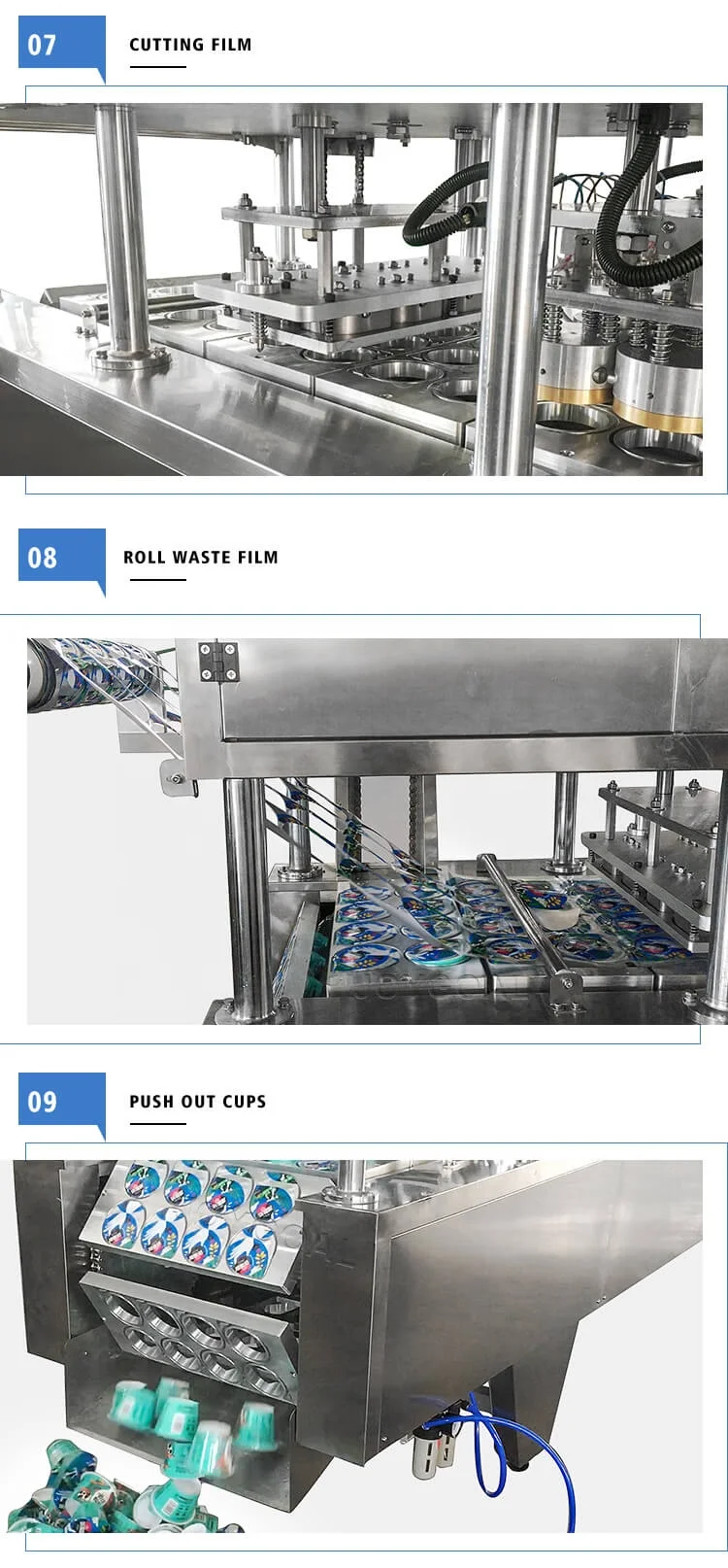 Automatic Jelly Pudding Milk Yogurt Water Cup Filling Machine