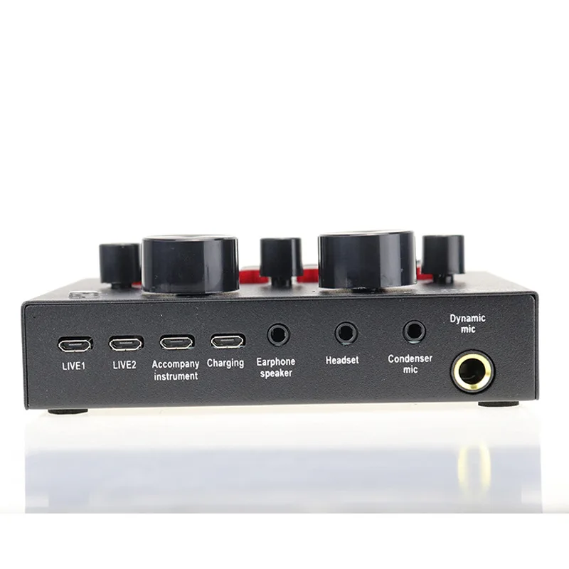 V8-ライブサウンドカード USB 外部 V8 カラオケ録音 モバイル