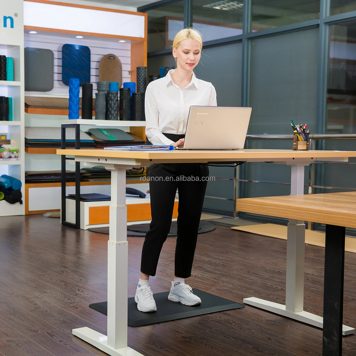 Roanon Pu Foam Antifatigue Comfort Mat Standing Desk Mat Buy Anti