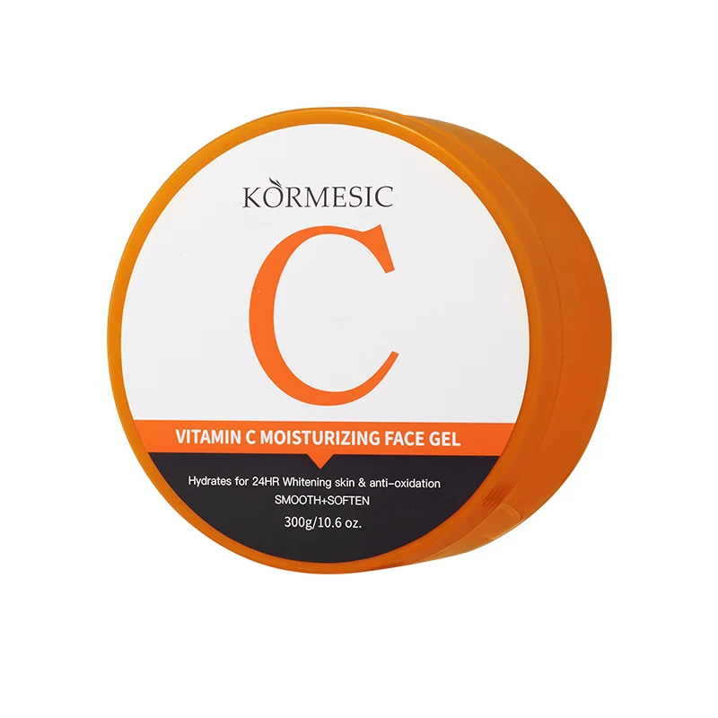 KORMESIC 300g OEM ODM Vitamin C Facial Moisturizing Gel Private Label Anti-oxidation Hydrating Beauty Skin Care