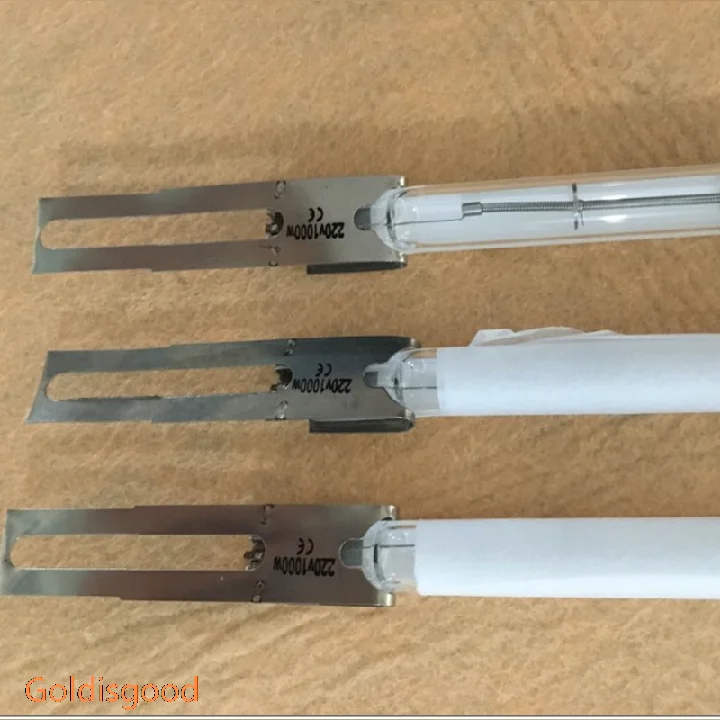 Industrial Infrared Heating Lamp 600mm 220v 1500w Quartz Heater Half