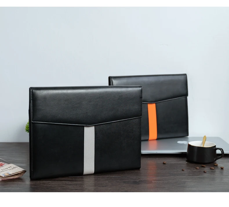 
Деловая трехскладная папка-конверт для документов, папка-портфель из искусственной кожи с магнитной застежкой 