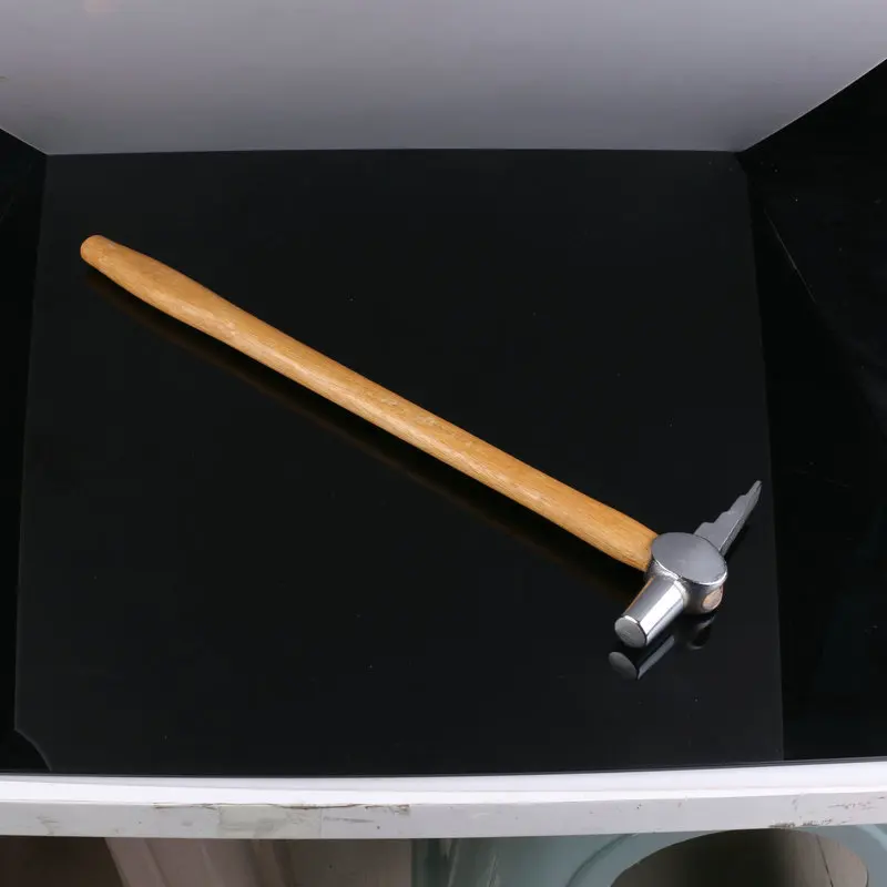 SHINEOFI Pointed Railway Hammer – 40cm Wood Handle, Steel Head, For Locomotive Inspection, Welding Repair & Ship Maintenance