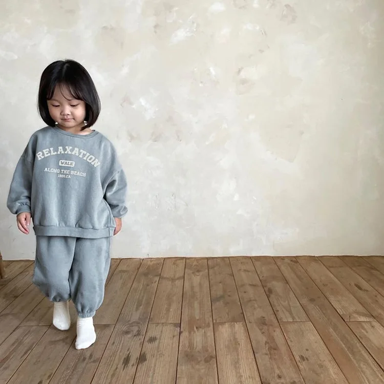 2023 Spring Boys' Sweater Pants 2 Sets Of Comfortable Children's