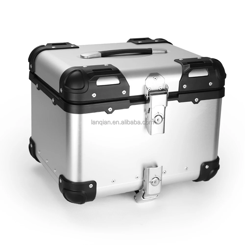 thumbnail image 2 of AUTOINBOX Universal Motorcycle Top Case - 47L Rear Storage Box, Fits Most Bikes With Rack (575x455x305mm) 2 of 12