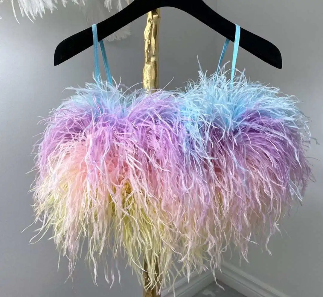 Boa De Plumas De Avestruz Naturales – 1 Metro, 4 Capas, Color Rosa Suave, Para Bodas, Manualidades Y Decoración De Fiestas