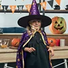 purple cape +hat