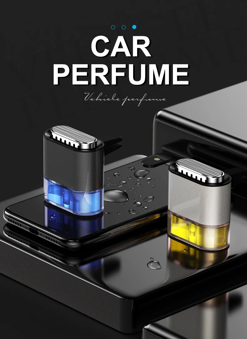 2023 The Newest Liquid Air Car Fragrance Diffuser Adjustable Empty Car Air Freshener Bottle Soak