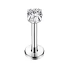 Titane couleur naturelle rond zirconium blanc