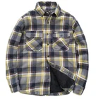 Men's Shirt Men Vintage High Quality Men's Sherpa Flannel Shirt Jacket Big Size Plaid Heavy Lined Flannel Shirt Jacket For Men