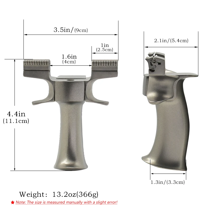 Stainless Steel Slingshot With Quick Compression Design Bow Hand and Rubber Band for Outdoor Shooting  Hunting Sling Shot Sports