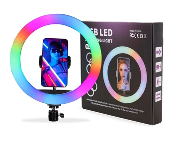 10 Inch 360 U Dimmable Led Selfie Foldable Portable Fill Ring Light