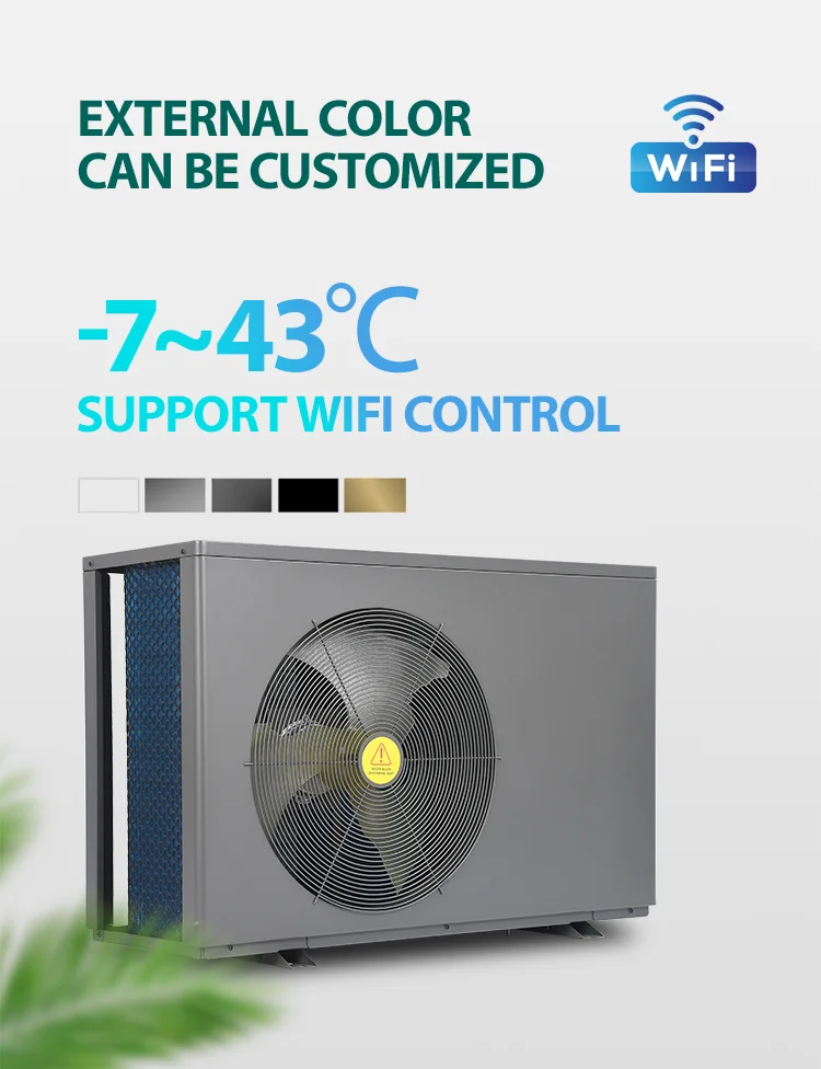 R32 100m3 Inverter Swimming Pool Heating Pump Pool Heater Evi Heat Cool