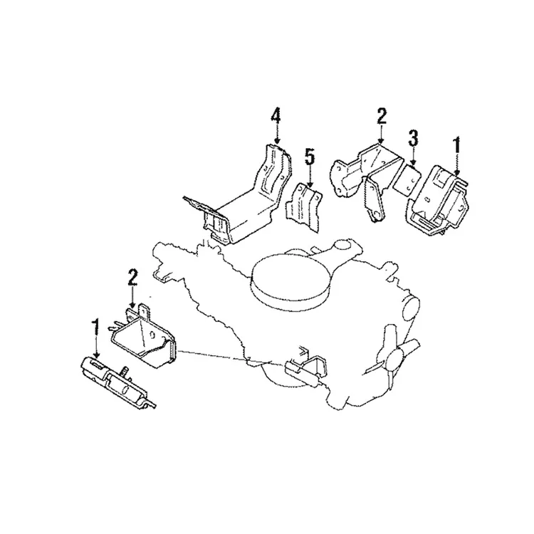8941359851 8942293002 8943746722 8944293002 engine mounting for 