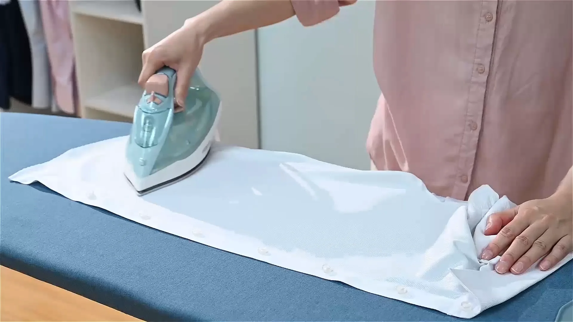 Deluxe Ironing Board With Durable Plastic Hook For Easy Hanging & Space