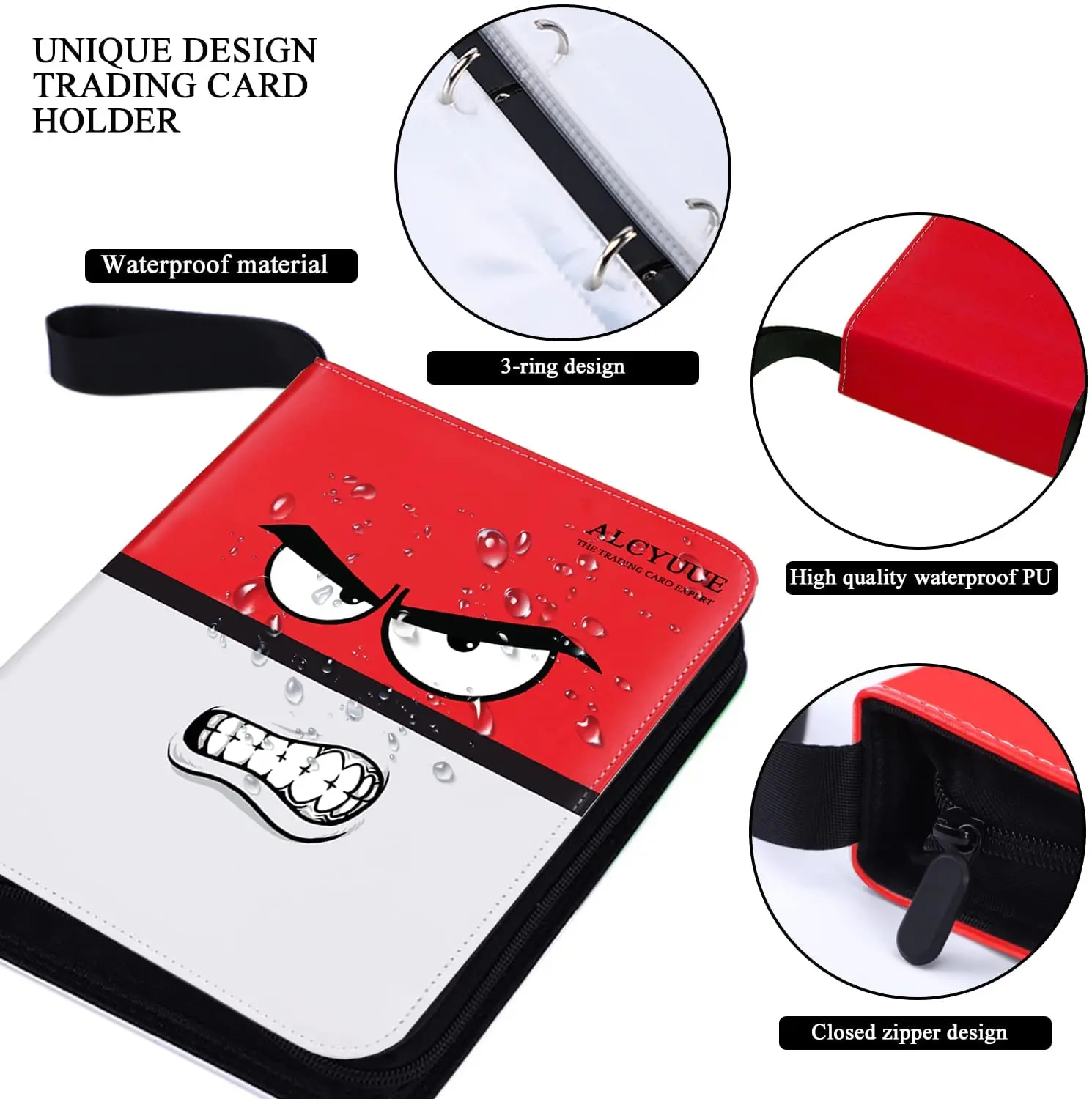 Voltorb Card Binder Leather Card Collection 2023 Poke Mon Game Card Holder Folder