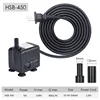HSB-450 (450L/H,7W, sollevamento di 0.8m), nero