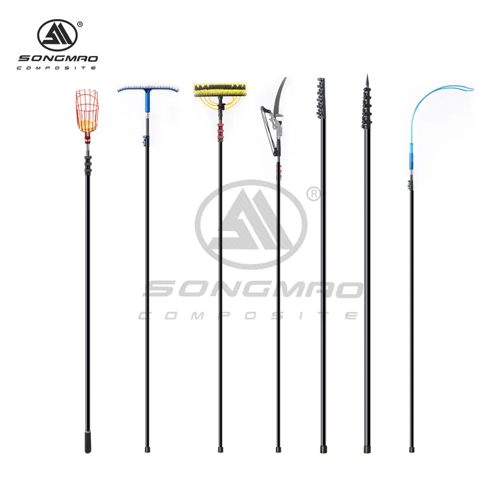 伸縮ポール12m 15m 20m 25mカーボンファイバー伸縮ポールフリップ