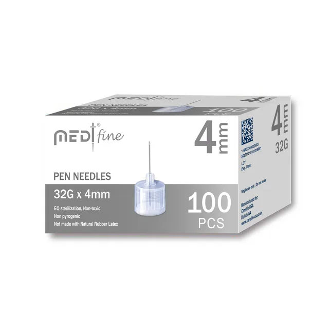 Hot Sell Medt fine Insulin Pen Needle 32G 4mm 100pcs Per Box
