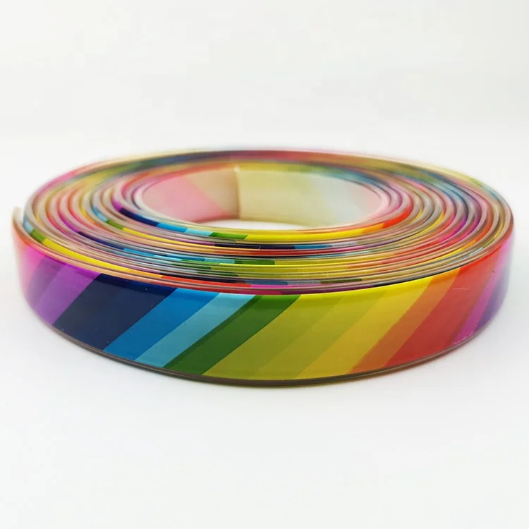 2024 New Waterproof PVC Edge Band Strip Durable Extruded Mould Cut Processing for Shoes Decorative Plastic Webbing Straps