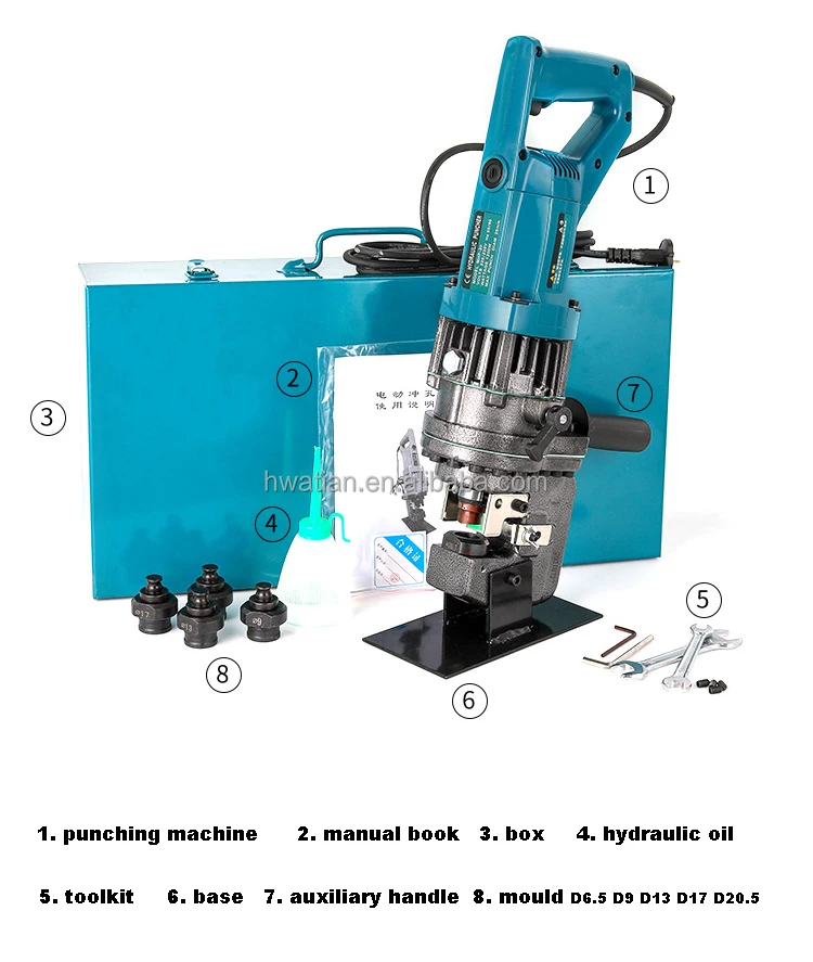 MHP-20 Portable Electric Hydraulic Punching Machine for Angle Steel and Channel Steel Process