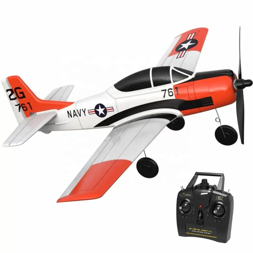 ループ761-9T28トロイの木馬海軍Rc飛行機4CH6軸ジャイロワンキー