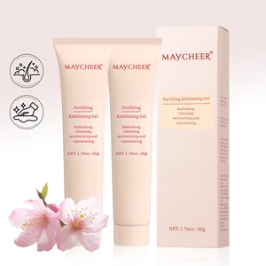 Private Label Face Cleansing Skin Care Purifying Brightening Moisturizing Facial Exfoliating Whitening Gel for Dead Skin