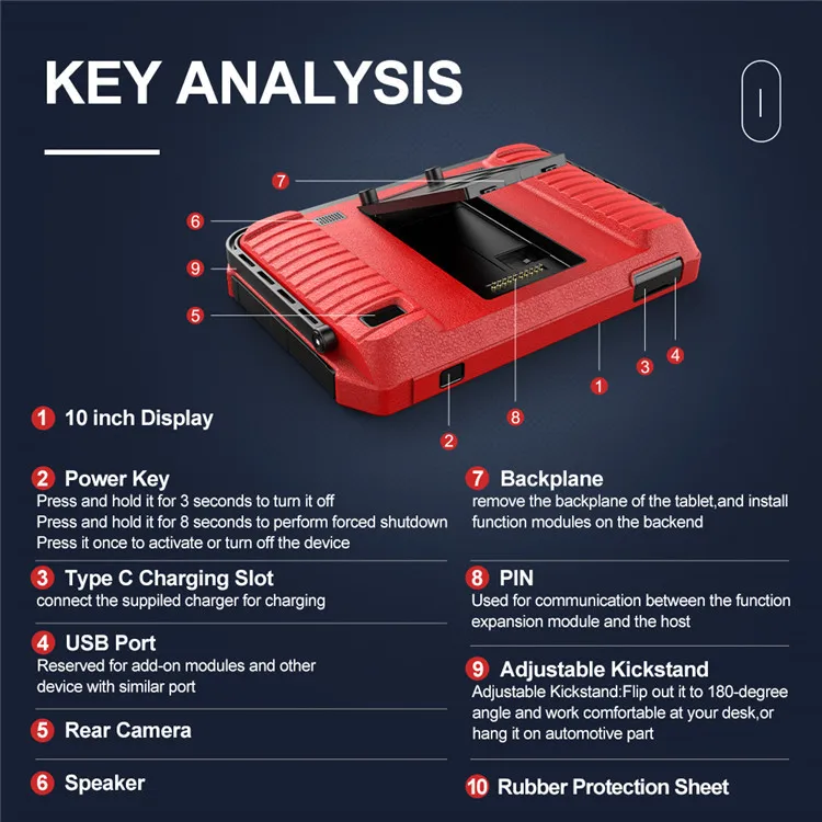 Ancel DS700 Advanced Function Full System Diagnostic Online Coding 34 Maintance Service