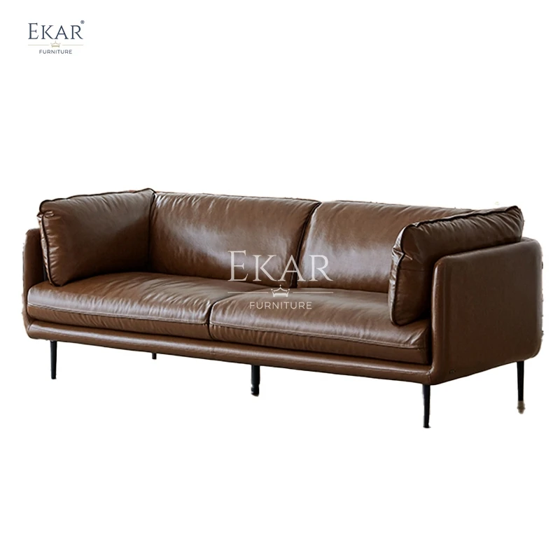 New Design Ekar High Density Foam and Oiled Leather Sofa