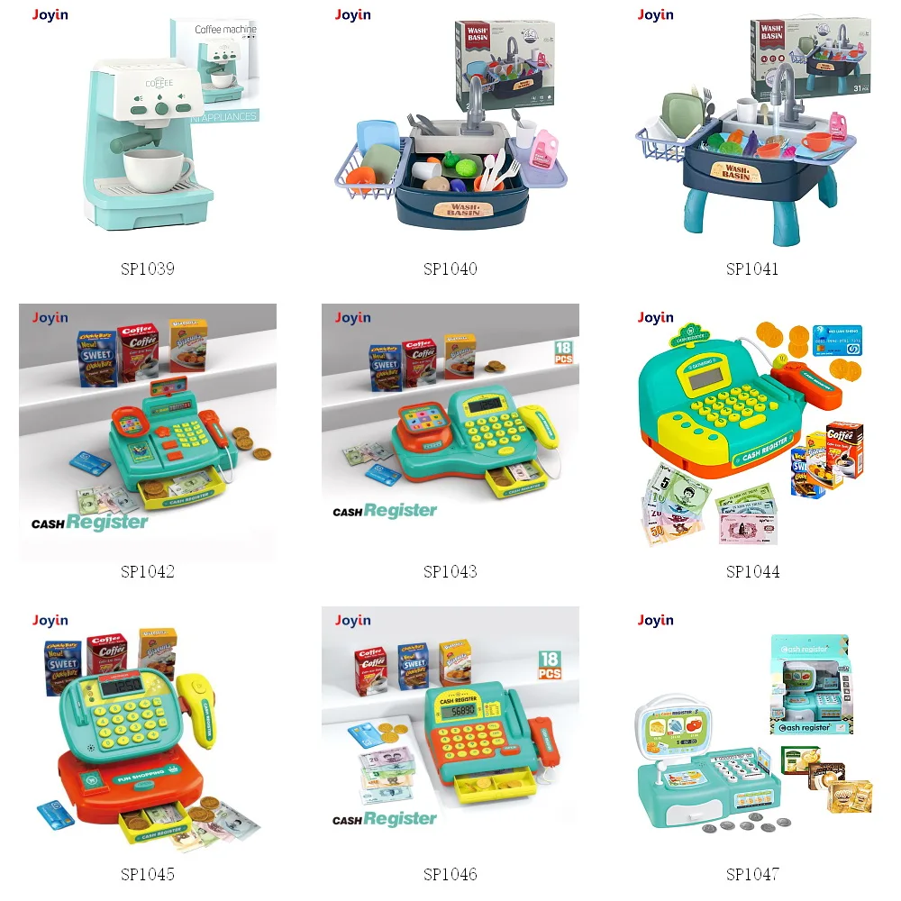Interactive Kids Cash Register Toy with Lights Music Sound Microphone ...