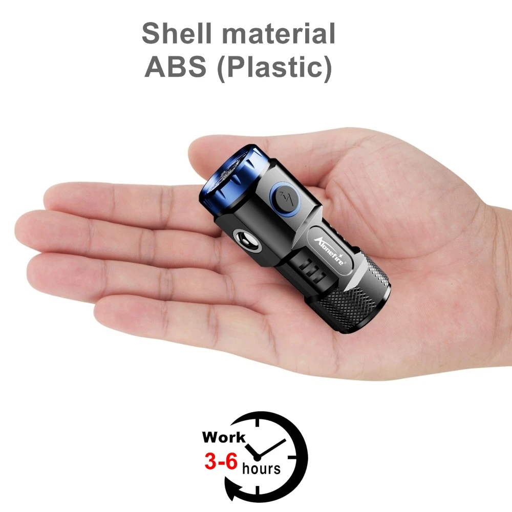 6x Led High Bright Mini Palm Small Flashlight USB Rechargeable Portable Magnet Torch Outdoor Hiking Camping Home Work Car Torch