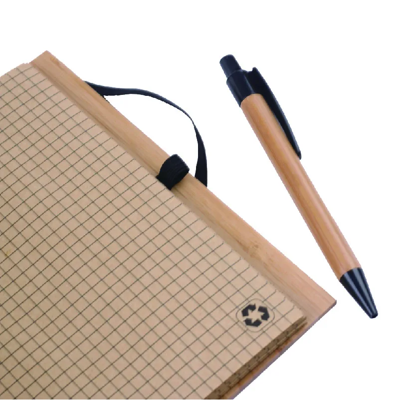 Школьные и офисные принадлежности, личные журналы, блокнот из бамбука, блокнот с ручкой для руководителей, подарочный набор, школьница, молодая женская