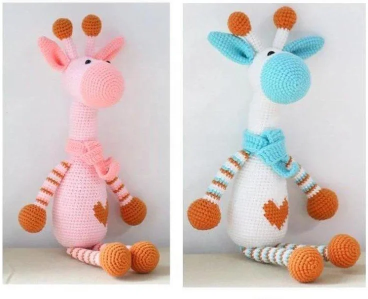 2021 ручной работы; Китайское производство амигуруми жирафа животных «кроше мягкая