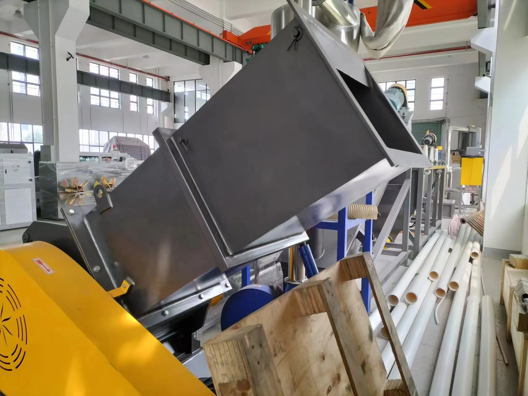 Fosita SWP400 PVC Pipe HDPE Pipe Grinder Plastic Crusher Machine