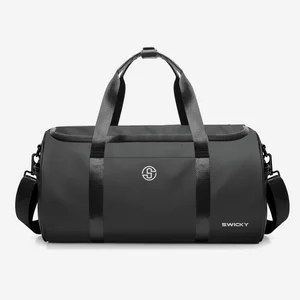 Lightweight Waterproof Oxford Gym Duffle Bag Zipper Fashion Sports Traveling Backpack Featuring Shoe Compartment for Football