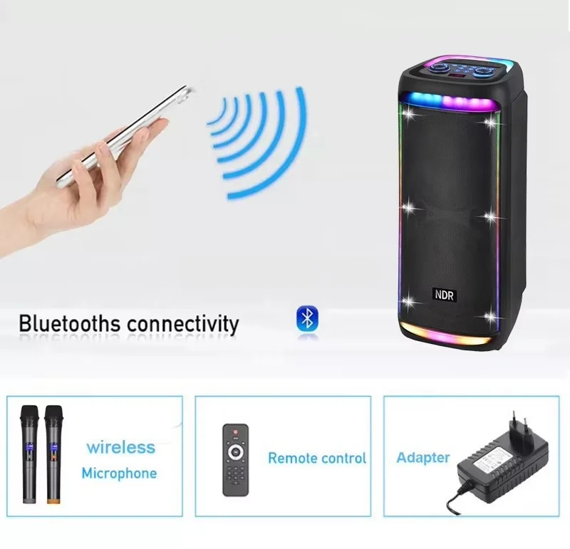 NDR NDR-930 - Ultimate Portable Karaoke Speaker for Parties