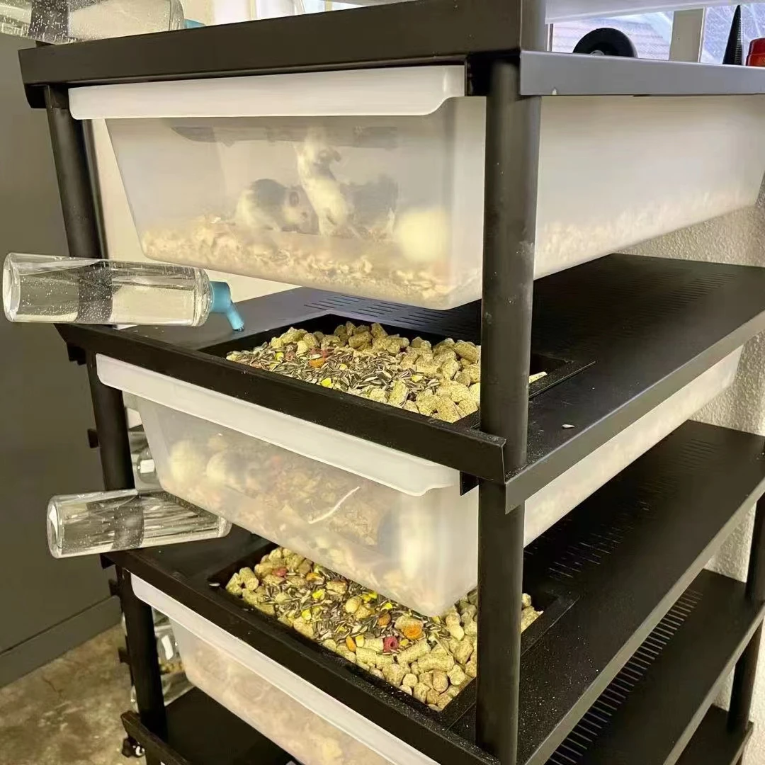 ボタン プラスチックボックス付きラット繁殖ケージライタルラットマウス繁殖ケージラット繁殖浴槽ケージ Buy Rat Breeding