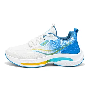 Outdoor Sports Joggers Men's Fashion Shoes Thick Sole Popcorn Sole Cushioned Mesh Surface Breathable Sports Running Shoes for Me