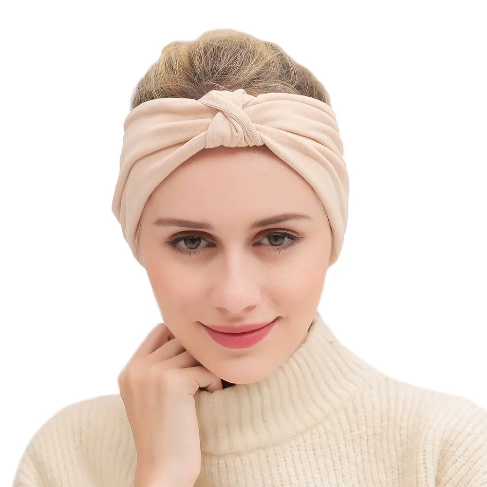 Women Girl Cotton Wide Hairband Elastic Wrap Neck Head Scarf Cap Sports Bandana Women Girl Cotton Wide Hairband Elastic Wrap Neck Head Scarf Cap Sports Bandana