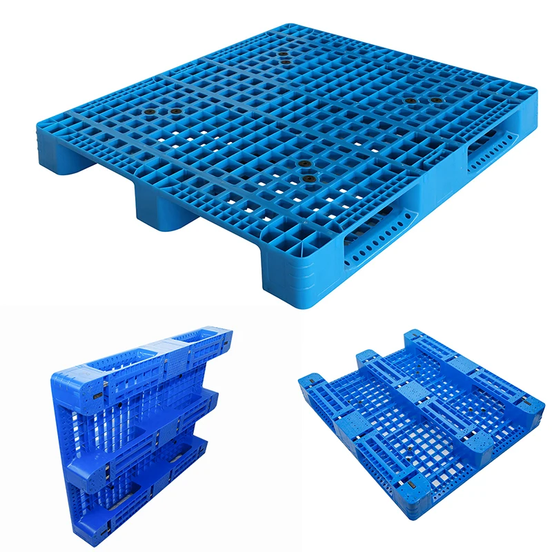 Injectiemold gemoduleerde plastic pallet zware duty industriële magazijnlogistiek Racking Plastico Euro Palette Pallets te koop