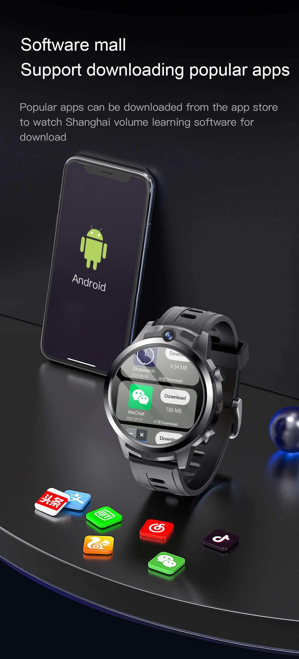 X600s 4G LTE Smart Watch for Man App Download Waterproof GPS Bracelet SIM Card Wifi Android Fitness Sport Smartwatch