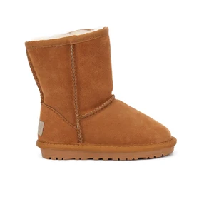 Flat Colorful Snow Boots for Children Wholesale Fashion Plush Designer Shoes Kids Genuine Leather Casual Girls Winter Shoes