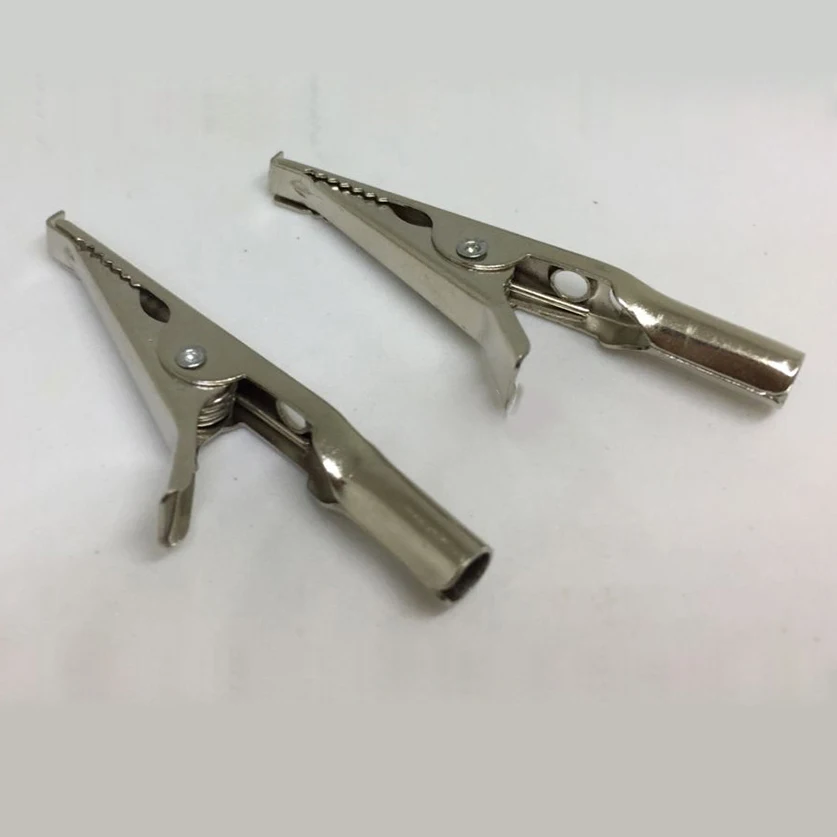 JOEGE крокодиловые зажимы AGF 20 никель тональный металлический крокодил пружинный зажим с